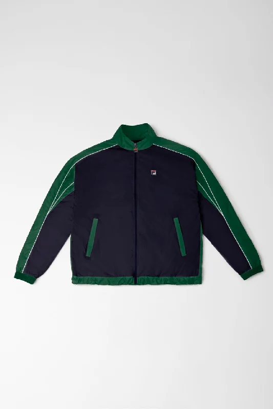 Bicolor Track Jacket Zippered Jacket Buttoned Jacket Snapped Jacket