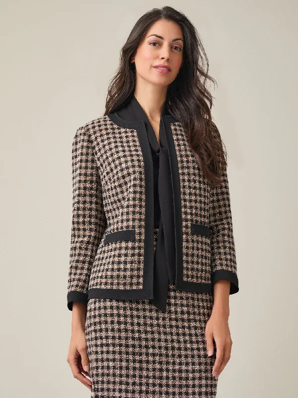 Bradshaw Jacket, Plaid Herringbone Jacket Houndstooth Jacket Plaid Jacket