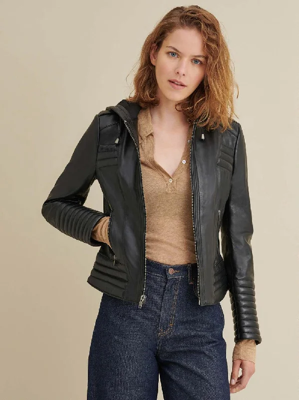 Callie Rider Leather Jacket For Womens Faux Fur Fabric Real Fur Fabric Shearling Fabric Callie Rider Leather Jacket For Womens Faux Fur Fabric Real Fur Fabric Shearling Fabric