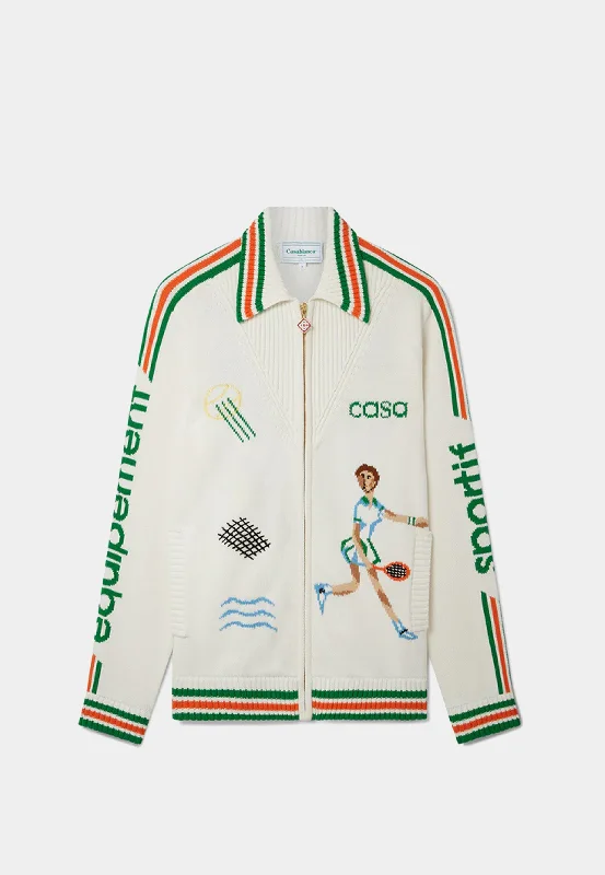 Casablanca Le Jeu Intarsia Knit Jacket White Corduroy Jacket Velvet Jacket Brocade Jacket Casablanca Le Jeu Intarsia Knit Jacket White Corduroy Jacket Velvet Jacket Brocade Jacket