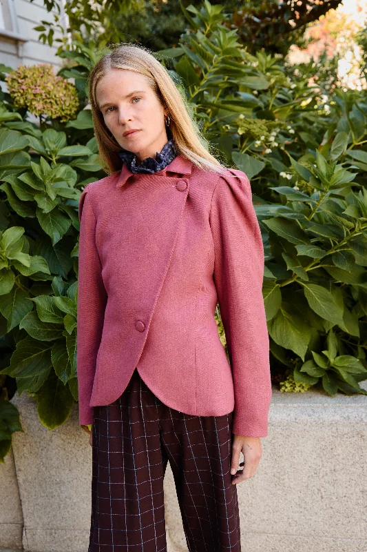 Plain Wool Jacket - LIMITED EDITION Satin Jacket Silk Jacket Chiffon Jacket