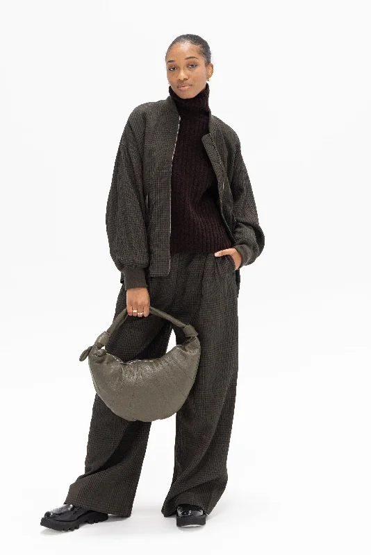 Jaria Jacket, Forest Check Cardigan Sweater Pullover