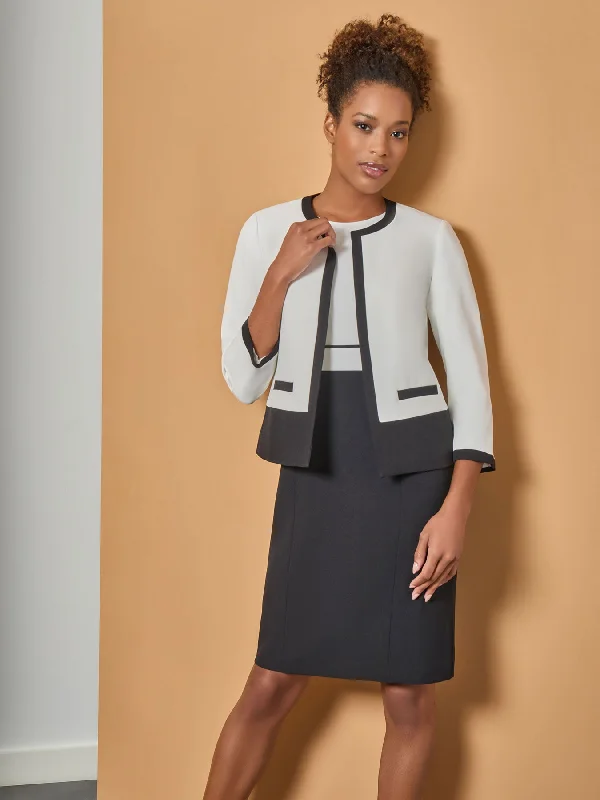 Colorblock Jacket, Iconic Stretch Crepe Striped Jacket Polka Dot Jacket Floral Jacket Colorblock Jacket, Iconic Stretch Crepe Striped Jacket Polka Dot Jacket Floral Jacket
