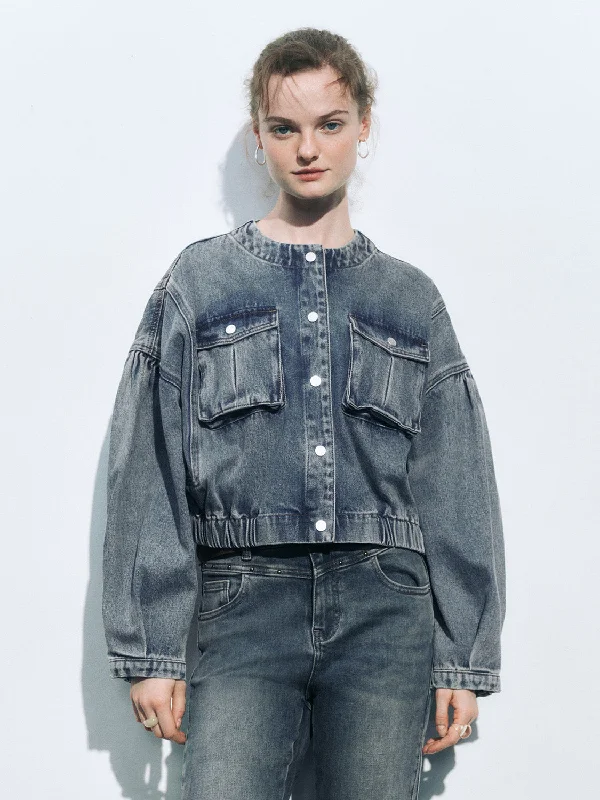 Cropped Denim Jackets Oversized Jacket Tailored Jacket Straight Jacket