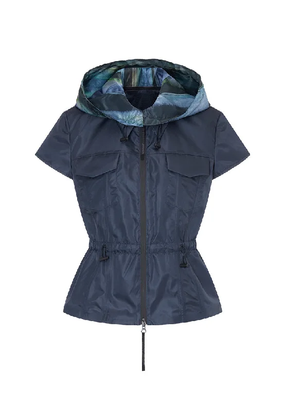 Giselle Water and Wind-resistant Short-Sleeve Trucker Jacket Satin Jacket Silk Jacket Chiffon Jacket Giselle Water and Wind-resistant Short-Sleeve Trucker Jacket Satin Jacket Silk Jacket Chiffon Jacket