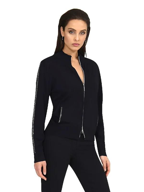 I'cona Diamond Zip Jacket Snapped Jacket Toggled Jacket Drawstring Jacket