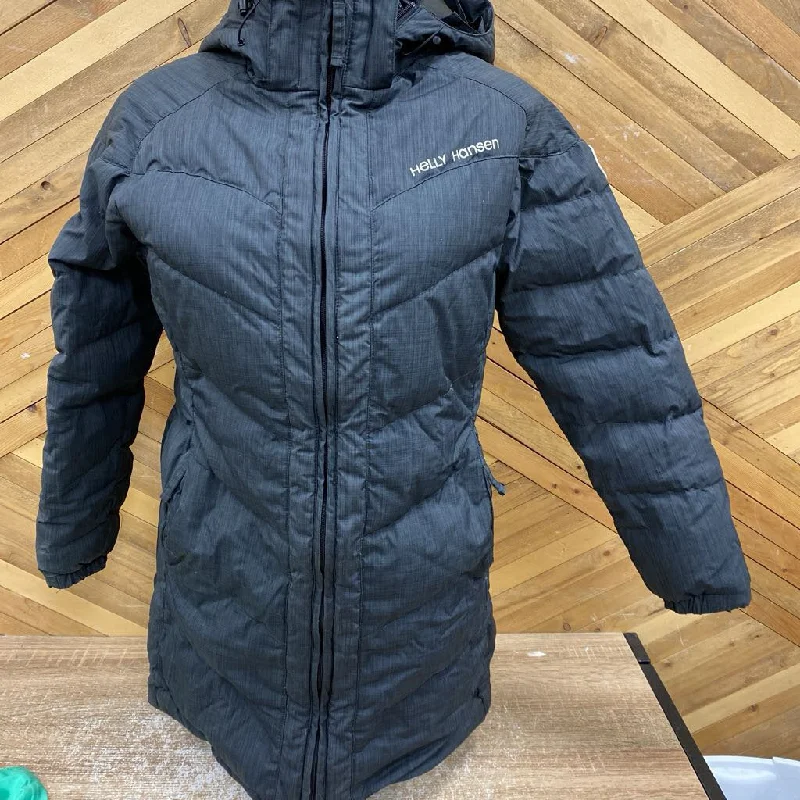 Helly Hansen - Women's Long Down Jacket - MSRP $389: Dark Grey-women-SM Nylon Jacket Polyester Jacket Spandex Jacket