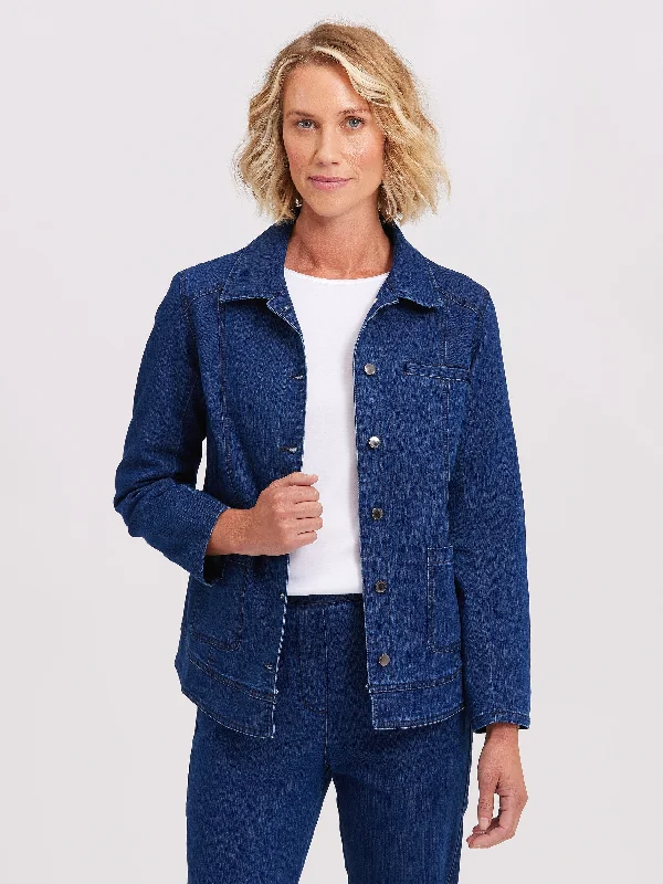 Heritage Denim Jacket Satin Jacket Silk Jacket Chiffon Jacket