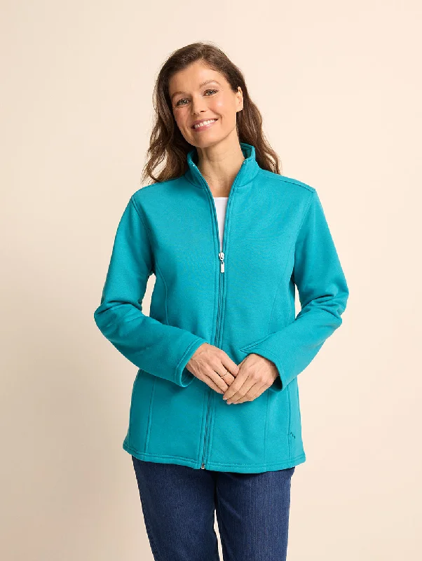 Kailyn Fleece Jacket Front Pockets Side Pockets Patch Pockets
