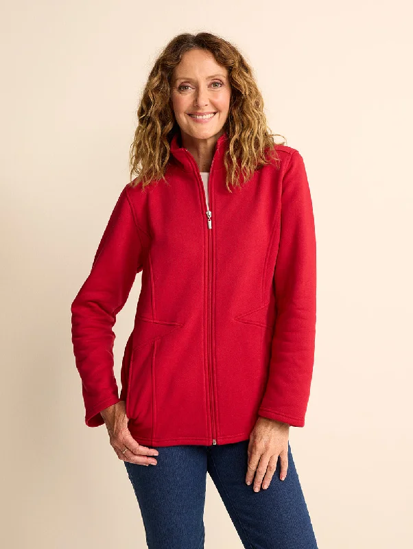 Kailyn Fleece Jacket Zip Front Button Front Snap Front