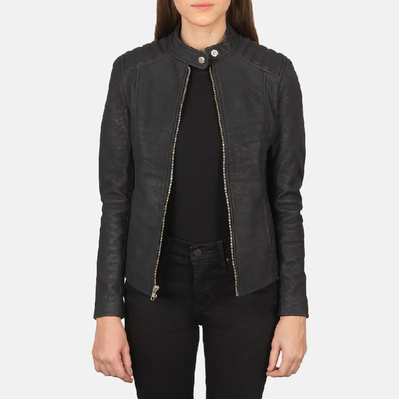 Kelsee Distressed Black Leather Biker Jacket Chenille Jacket Brocade Jacket Lace Jacket Kelsee Distressed Black Leather Biker Jacket Chenille Jacket Brocade Jacket Lace Jacket