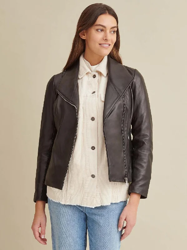 Knit Detail Leather Jacket Lace Jacket Ribbed Jacket Sequined Jacket