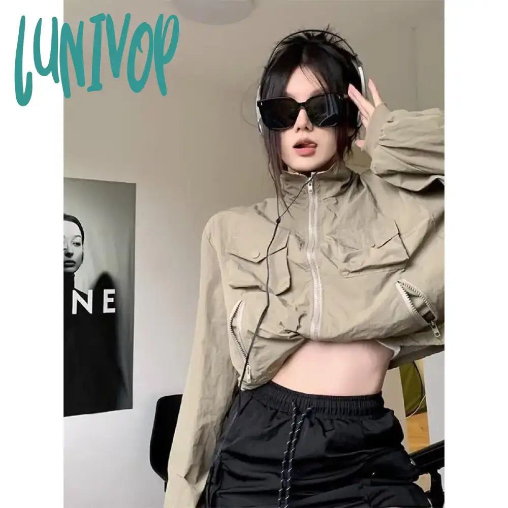 Lunivop Vintage Cropped Jacket Women Windbreaker Gorpcore Korean Streetwear Fashion Zipper Track Uv blocking Jackets Kpop Jersey Jacket Tulle Jacket Batik Jacket Lunivop Vintage Cropped Jacket Women Windbreaker Gorpcore Korean Streetwear Fashion Zipper Track Uv blocking Jackets Kpop Jersey Jacket Tulle Jacket Batik Jacket