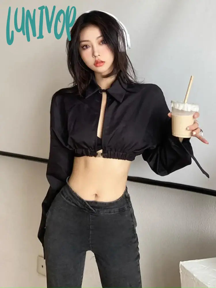 Lunivop Y2k Aesthetic Backless Solid Sexy Crop Top Fashion Women Harajuku Streetwear Coats Korean Vintage Chic Jackets All Match Casual Fitted Jacket Loose Jacket Oversized Jacket Lunivop Y2k Aesthetic Backless Solid Sexy Crop Top Fashion Women Harajuku Streetwear Coats Korean Vintage Chic Jackets All Match Casual Fitted Jacket Loose Jacket Oversized Jacket