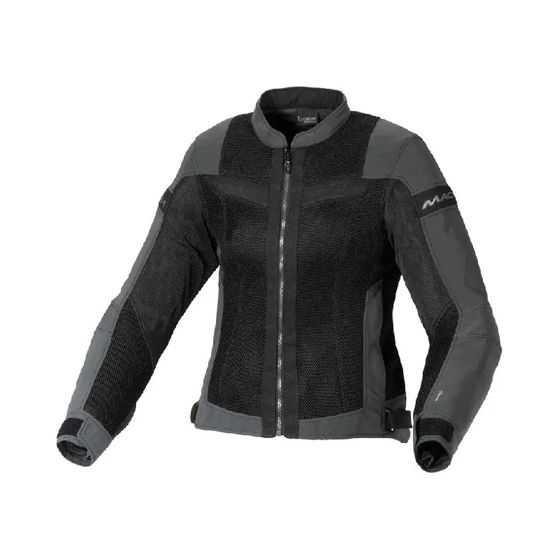 MACNA VELOTURA NIGHTEYE WOMEN MOTORCYCLE MESH JACKET Denim Fabric Leather Fabric Suede Fabric