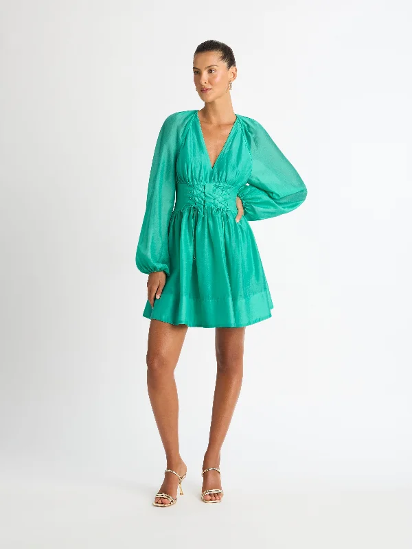 MONICA MINI DRESS Comfortable Fit-and-Flare Mini Dress