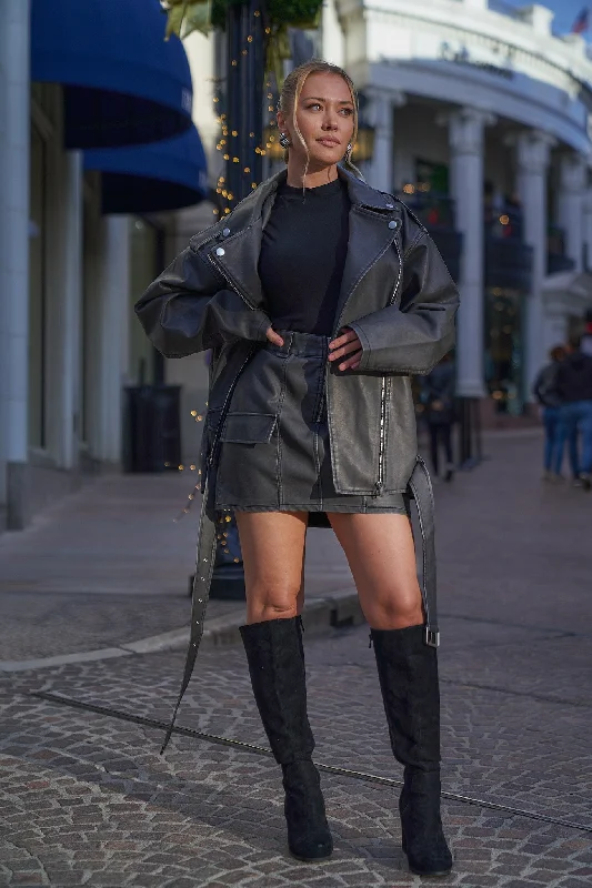 Oversize Motor Jacket Plaid Jacket Tartan Jacket Houndstooth Jacket