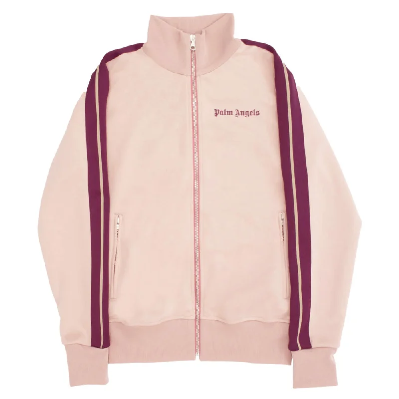 Palm Angels Women's Polyester Classic Track Jacket Pink Tailored Jacket Straight Jacket A-Line Jacket