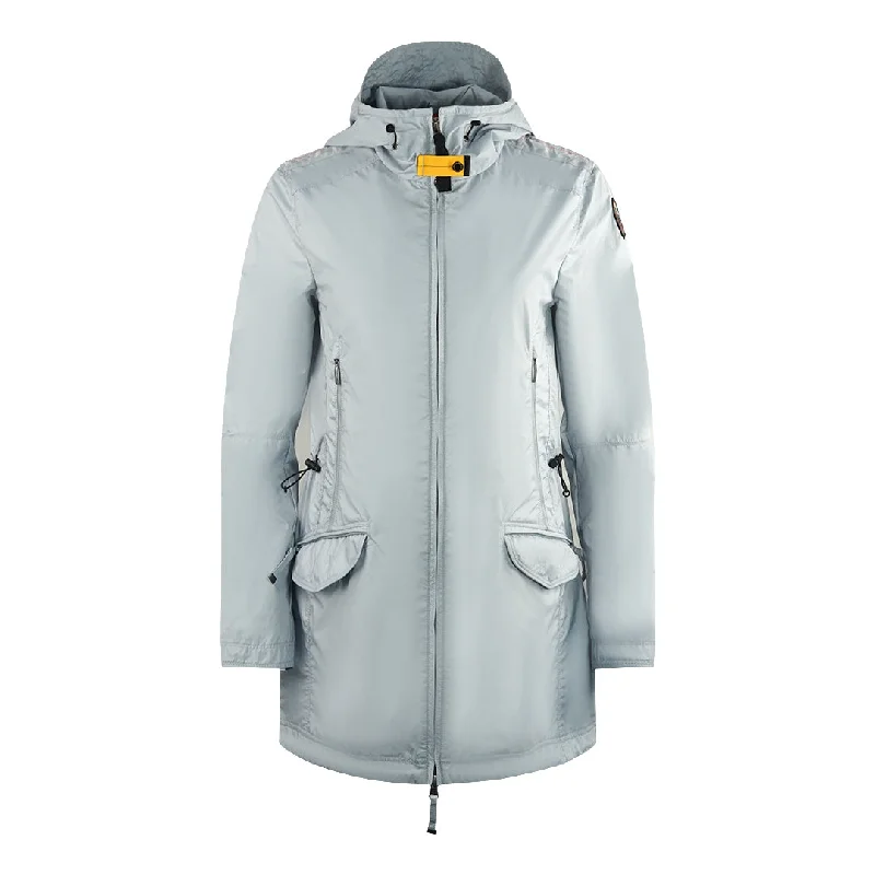 Parajumpers Morgana Vapur Blue Hooded Parka Jacket Insulated Jacket Fitted Jacket Loose Jacket