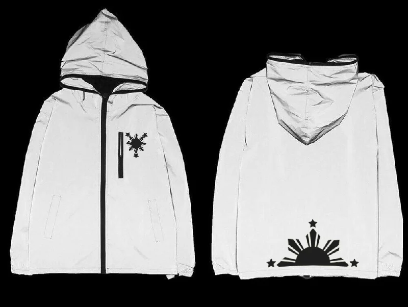 1 Filipino Rising Sun Reflective Jacket Elasticated Jacket Padded Jacket Insulated Jacket 1 Filipino Rising Sun Reflective Jacket Elasticated Jacket Padded Jacket Insulated Jacket