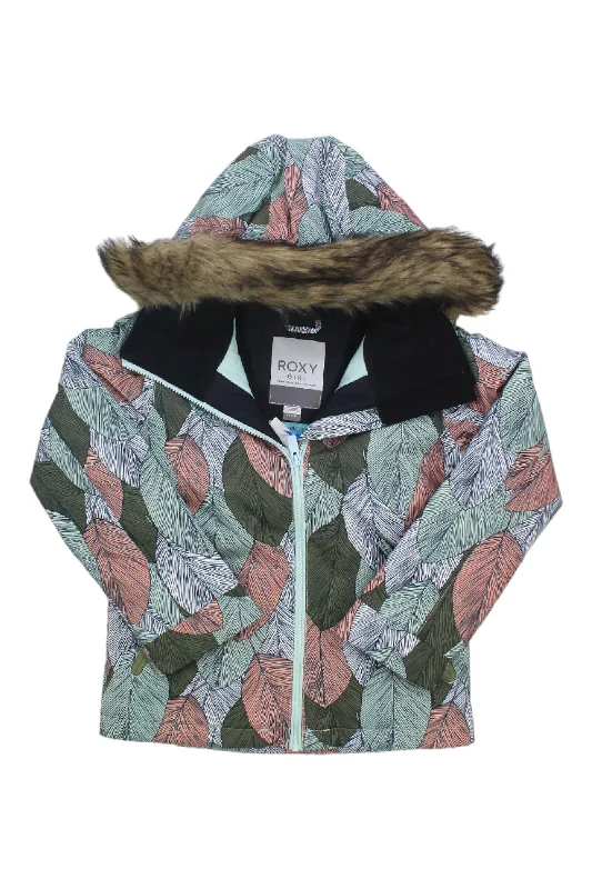 Roxy Girls' American Pie Jacket Tiered Jacket Buttoned Jacket Zippered Jacket