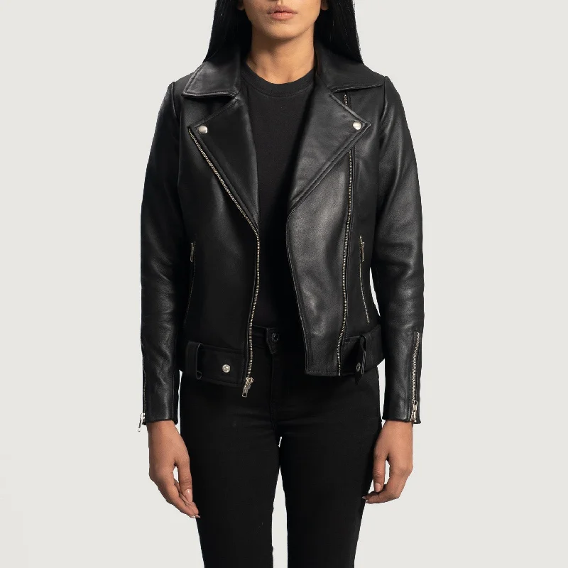 Rumy Black Leather Biker Jacket Corduroy Jacket Velvet Jacket Brocade Jacket