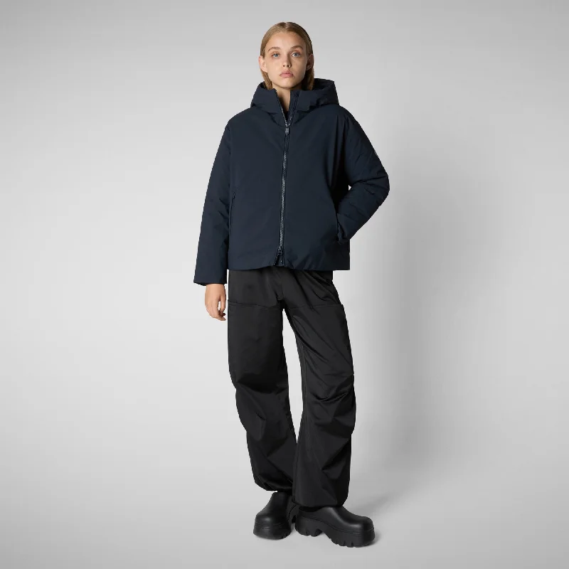 Women's jacket Aveline in BLUE BLACK Nylon Fabric Polyester Fabric Spandex Fabric