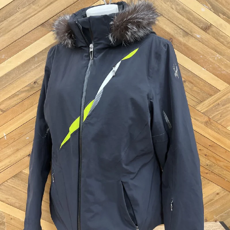 Spyder - Women's Winter Jacket - MSRP $900: Black-women-14 Tailored Jacket Straight Jacket A-Line Jacket