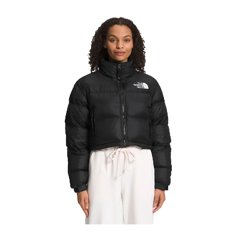 The North Face Womens Nuptse Short Jacket NF0A5GGE-KX7 Black/Black Anorak Shell Jacket Lightweight Jacket