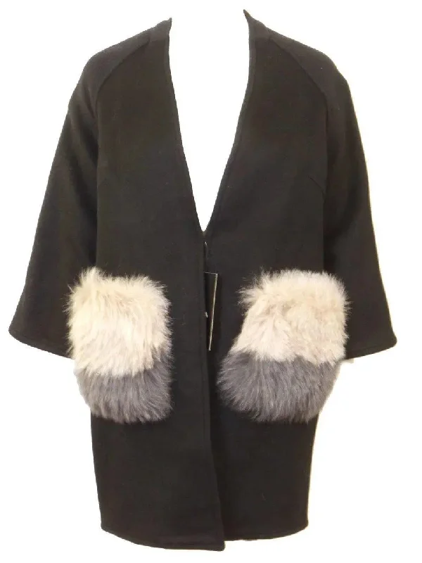 Wear & Flair Prada Fur Pocket Jacket Insulated Jacket Fitted Jacket Loose Jacket