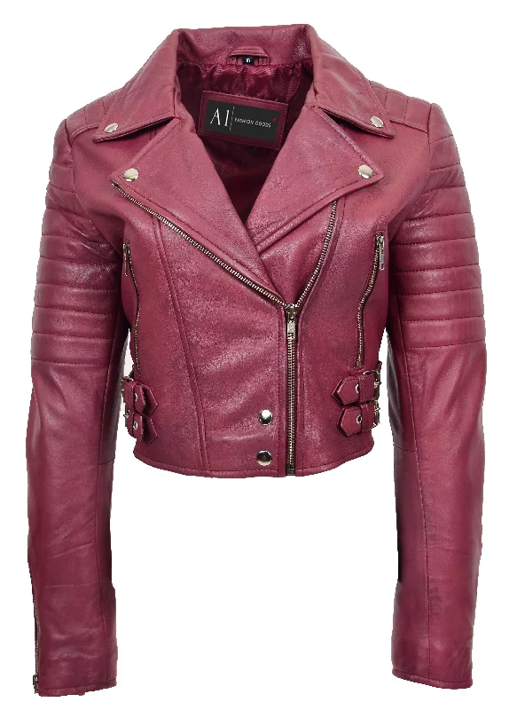 Womens Fitted Cropped Bustier Style Leather Jacket Amanda Burgundy Corduroy Jacket Velvet Jacket Brocade Jacket