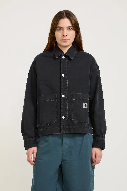 Women's Garrison Jacket Black Stone Rayon Fabric Velvet Fabric Corduroy Fabric