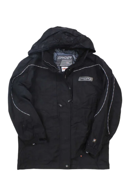 Womens Spyder Ski Jacket Fleece Fabric Down Fabric Feather Fabric