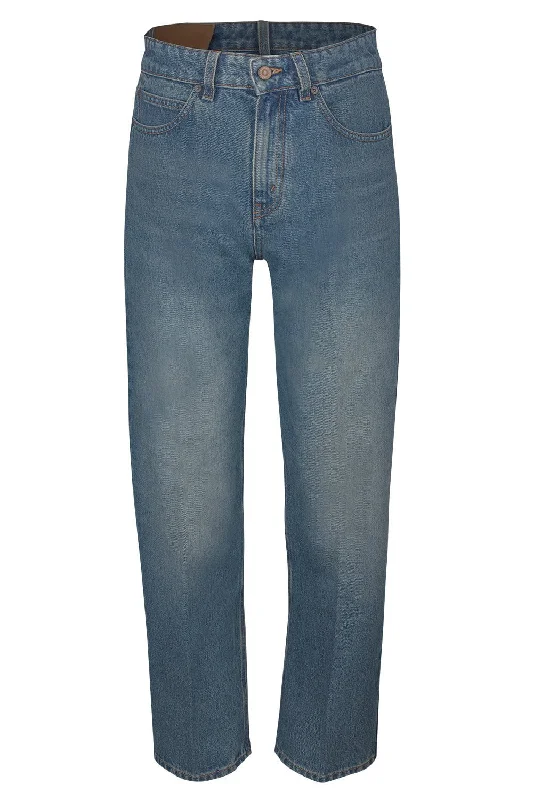 Relaxed Straight Leg Jean Chic Vintage-Inspired Denim Jeans