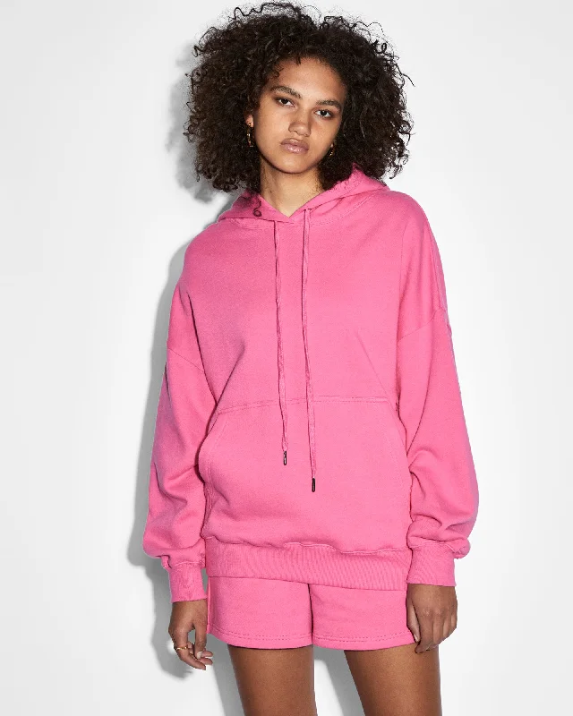 3X4 OH G HOODIE HYPE PINK Hoodie with Embroidery Detailed Premium