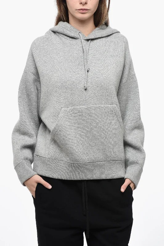 Bottega Veneta Cashmere Blend Hoodie Hoodie with Color Block Contrast Stylish