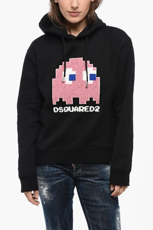 Dsquared2 Terry Patched PACMAN Hoodie Hoodie with Reflective Safety Nightwear