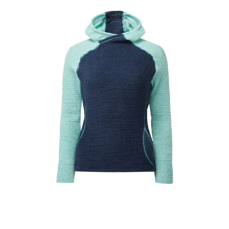 OMM - Women's Core+ Hoodie Hoodie with Rolled Sleeves Casual Relaxed