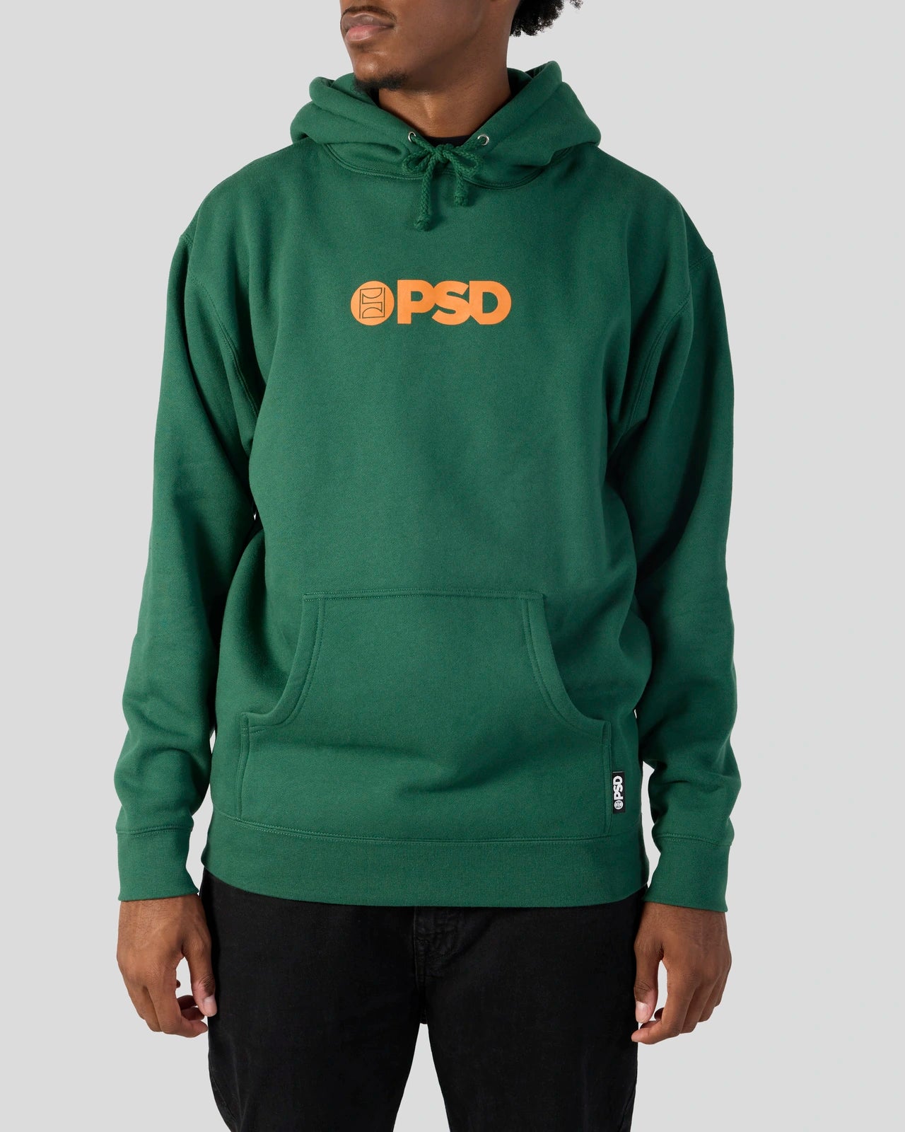 PSD Green Hoodie Hoodie with Elastic Waist Stretchable Comfortable