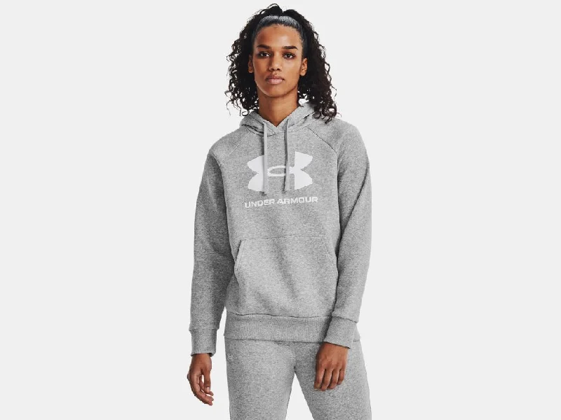 UA Rival Fleece Big Logo Hoodie Hoodie with Full-Zip Functional Layering