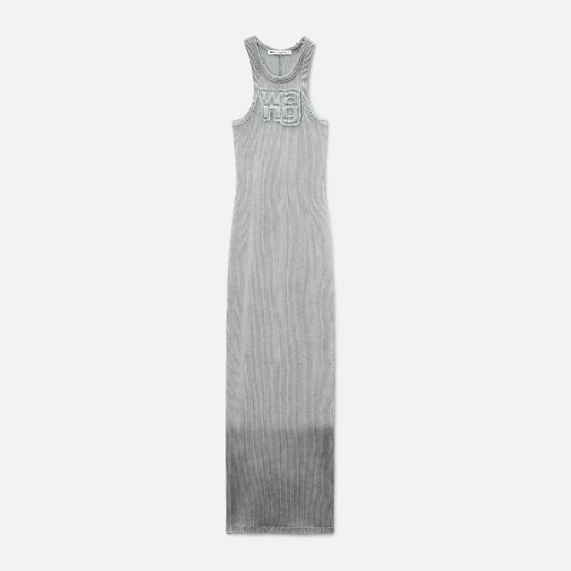 T by Alexander Wang Distressed Edge Mini Dress - Grey Fashionable Polka Dot Mini Dress T by Alexander Wang Distressed Edge Mini Dress - Grey Fashionable Polka Dot Mini Dress