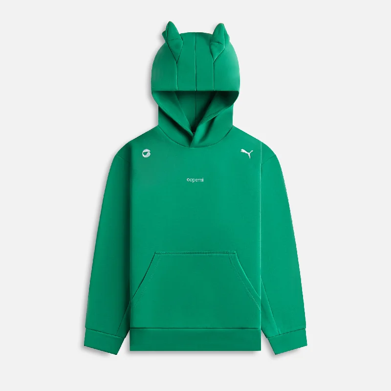 PUMA x Coperni Hoodie - Green Puma Hoodie with Mesh Breathable Sporty