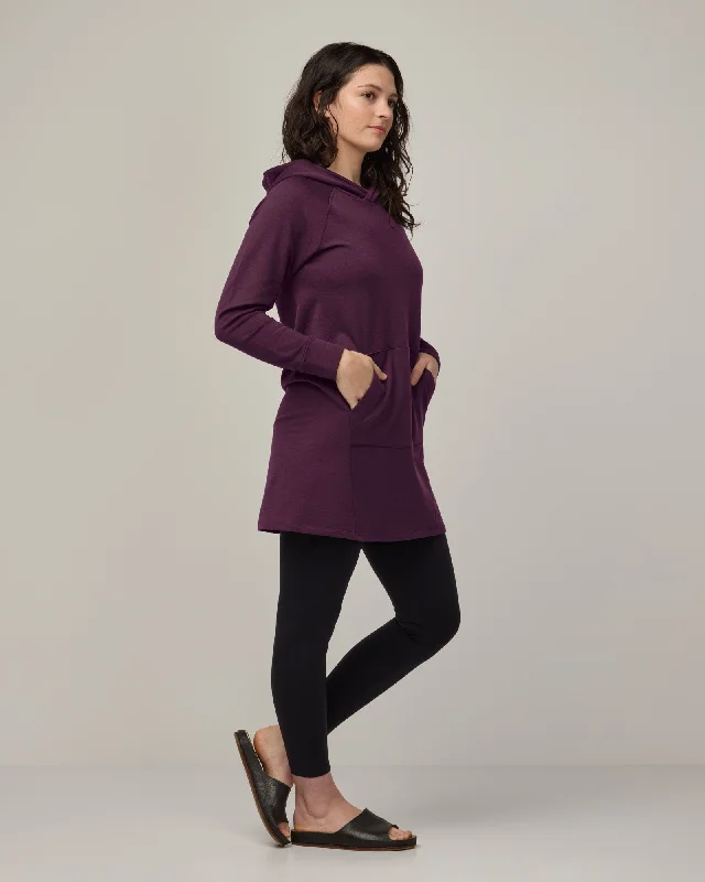 Everett Hoodie Tunic Hoodie with Full-Zip Functional Layering