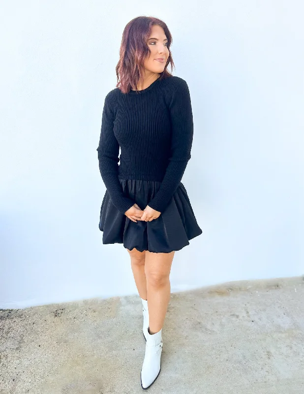 Flirty Little Secret Bubble Skirt Mini Dress Fashionable Summer Mini Dress