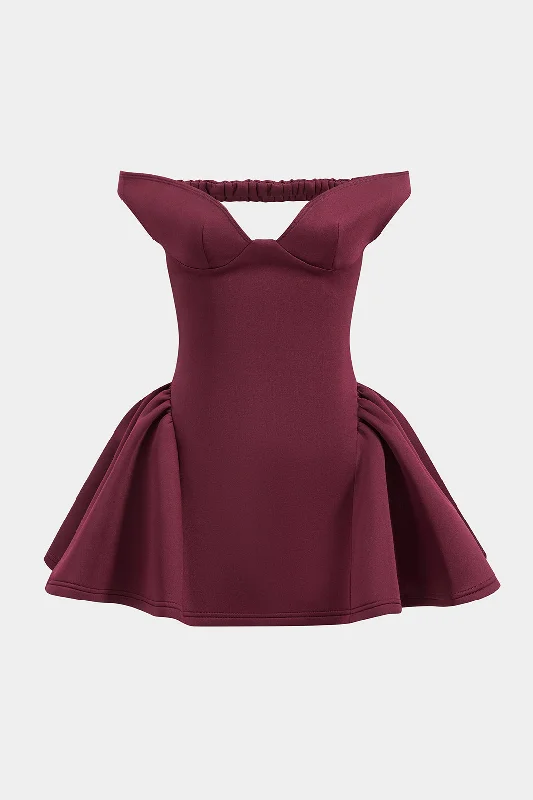 V-Neck Sleeveless Backless Mini Dress Stylish Short Sleeve Mini Dress