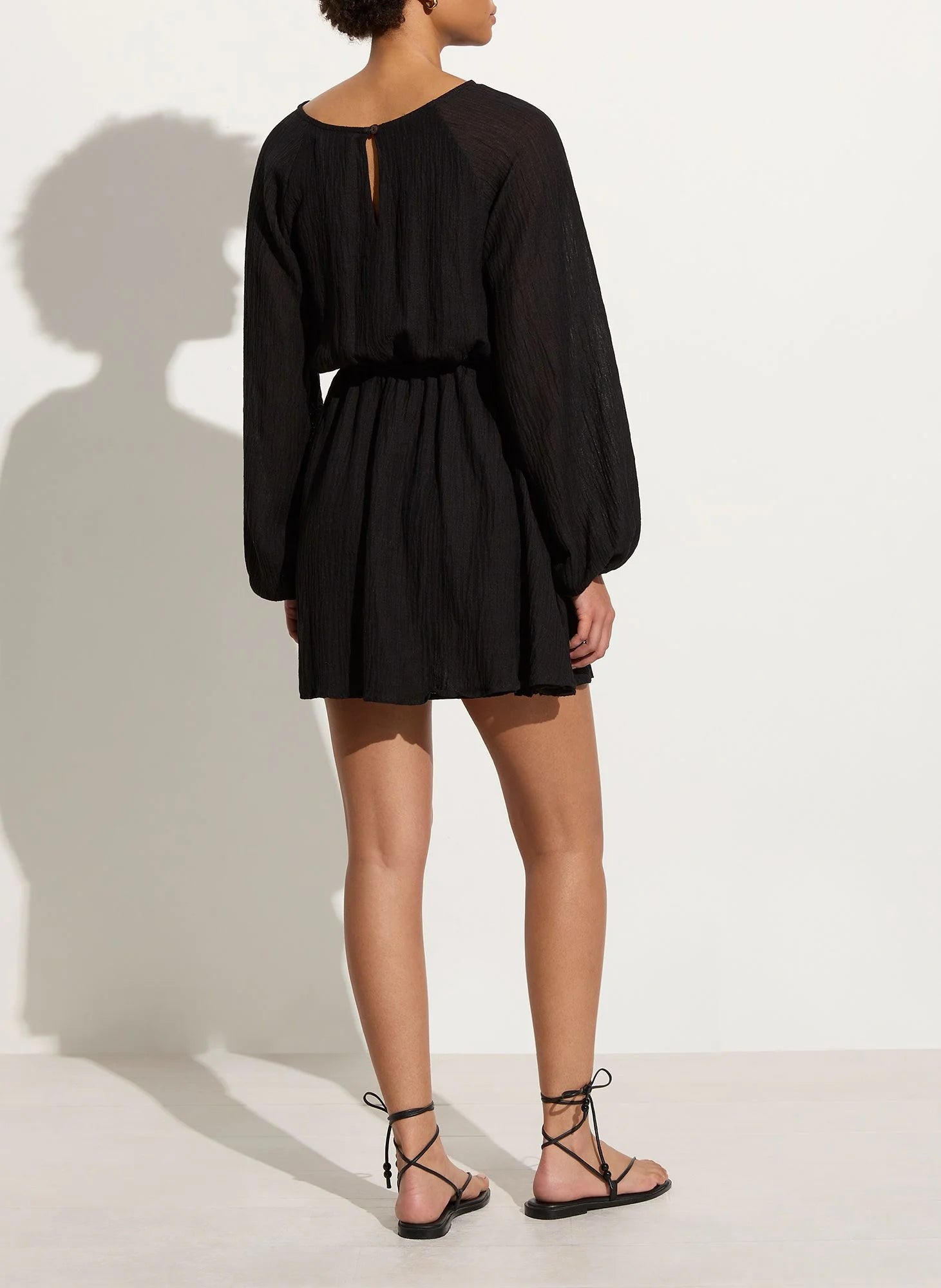 DEL RIO MINI DRESS - BLACK Trendy Mini Dress with Belt