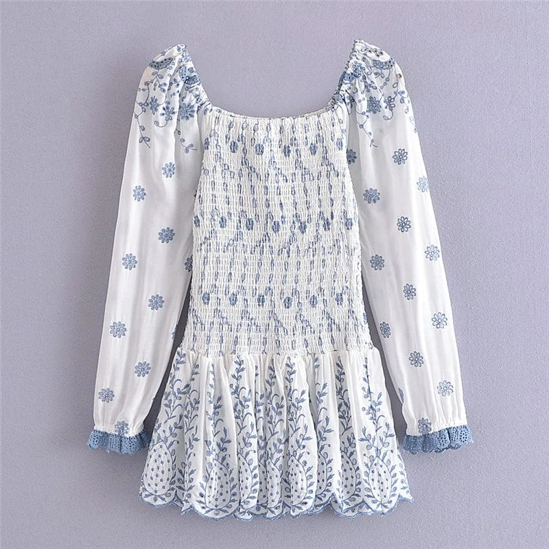 Tessa Boho Mini Dress Elegant Satin Lace Mini Dress