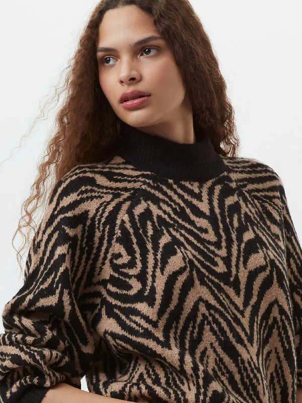 Animal Pattern Jumper Handmade Hand-knitted Hand-woven