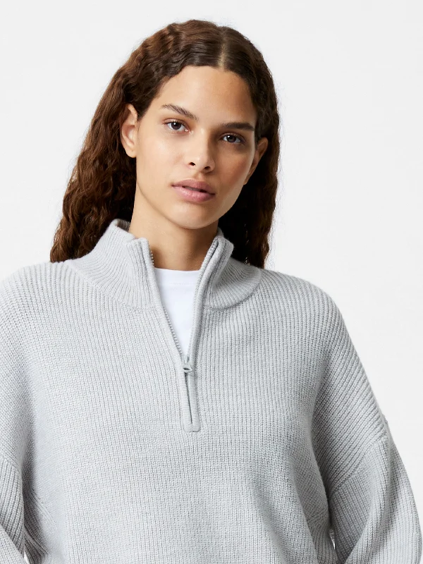 Babysoft Half Zip Jumper Wool Sweater Cotton Sweater Cashmere Sweater