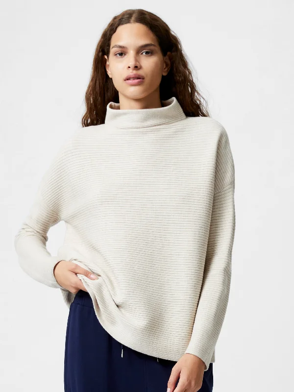 Babysoft Rib Mock Neck Jumper Terry Terry Cloth Terry Knit